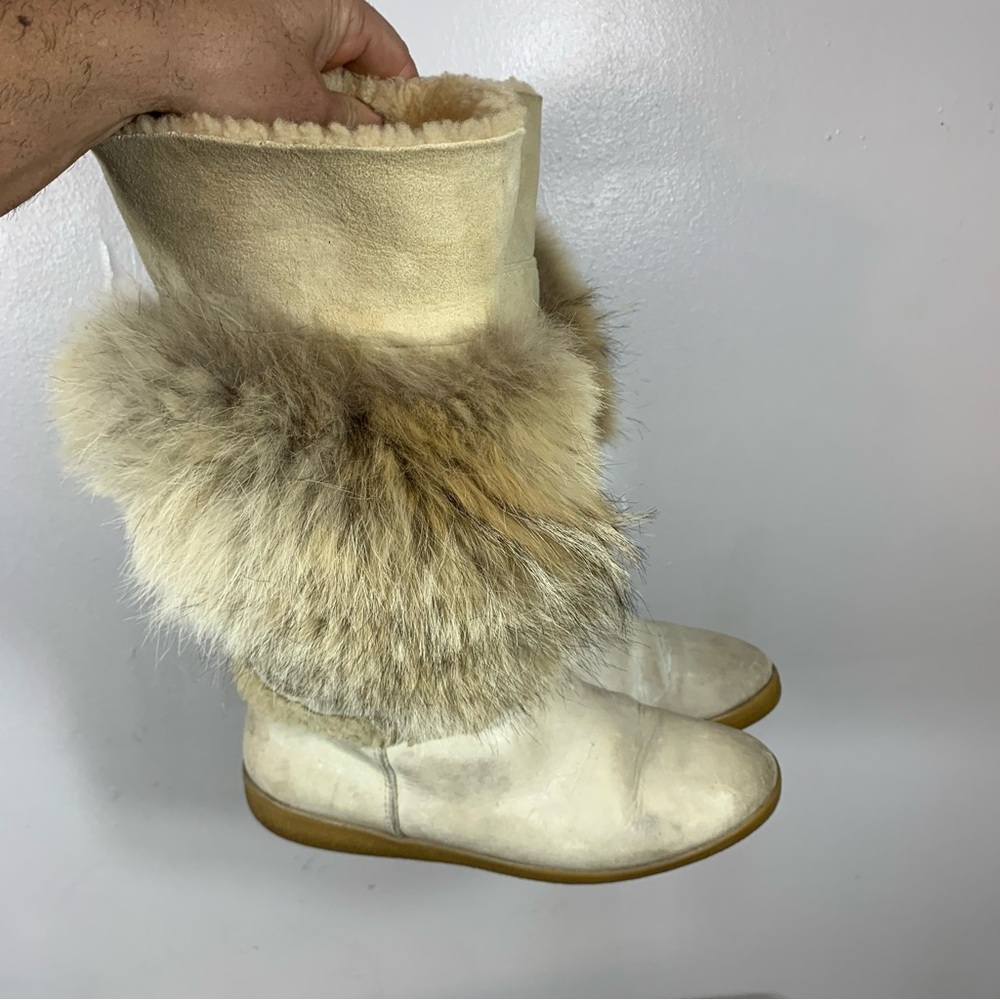 Vintage winter fur boots - Picture 6 of 13